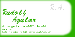 rudolf agular business card